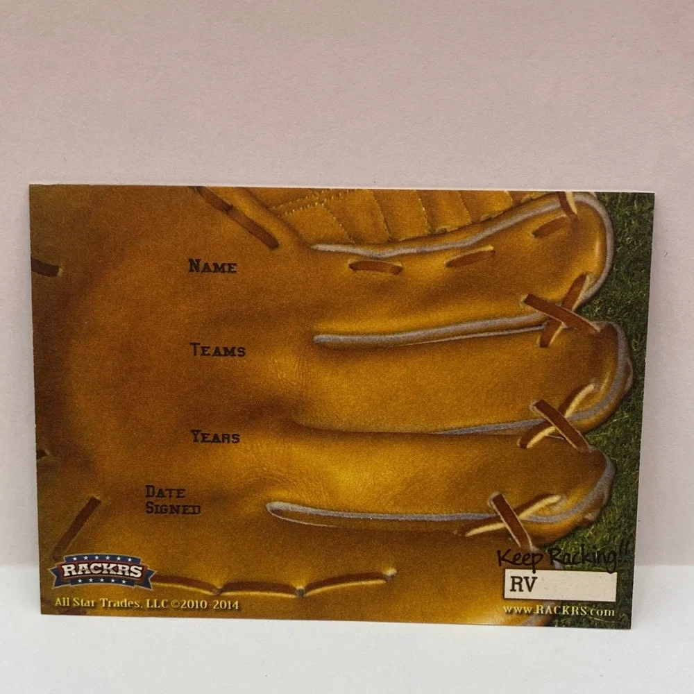 Art Howe In Person Autographed Card (079)